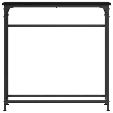 Konsolbord Svart Ek 75 x 19,5 x 75 cm Konstruerat trä