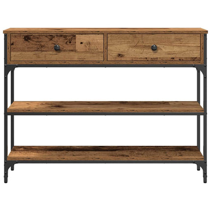 Konsolbord Gammalt trä 100 x 25 x 75 cm Konstruerat trä
