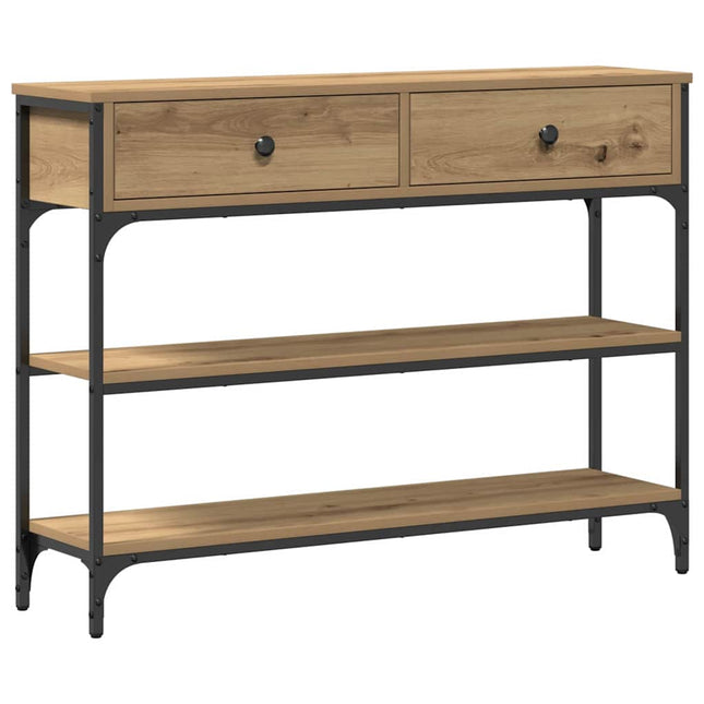 Konsolbord Artisan Ek 100 x 25 x 75 cm Konstruerat trä