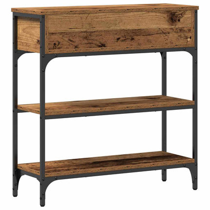 Konsolbord Gammalt trä 72,5 x 25 x 75 cm Konstruerat trä