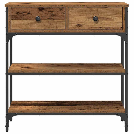 Konsolbord Gammalt trä 72,5 x 25 x 75 cm Konstruerat trä