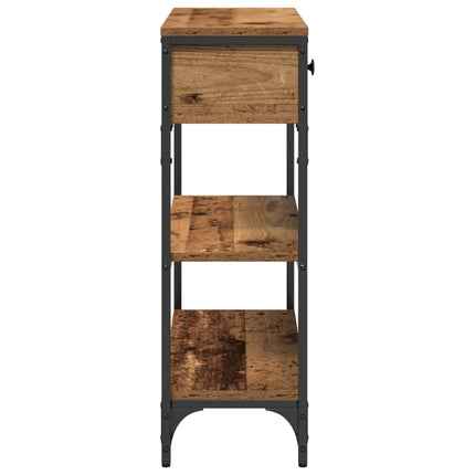 Konsolbord Gammalt trä 72,5 x 25 x 75 cm Konstruerat trä