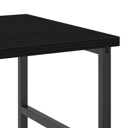 Hyllsystem Svart Ek 50 x 33 x 82 cm Konstruerat trä