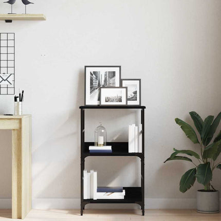Hyllsystem Svart Ek 50 x 33 x 82 cm Konstruerat trä