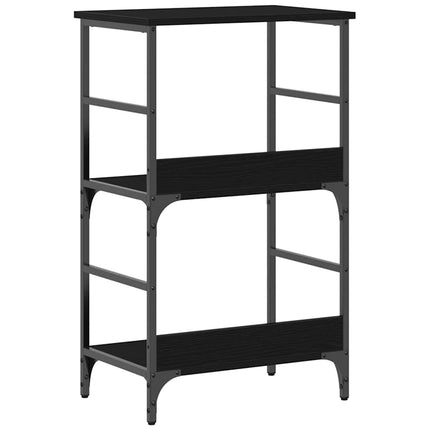 Hyllsystem Svart Ek 50 x 33 x 82 cm Konstruerat trä