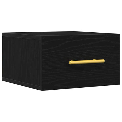 Nattduksbord Svart Ek 35 x 35 x 20 cm Konstruerat trä
