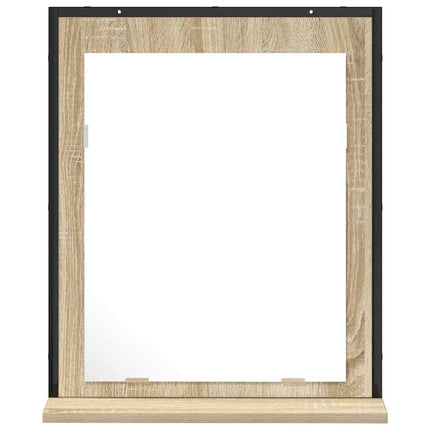 Badrumsspegel Svart 50 x 12 x 60 cm Glas och konstruerat trä