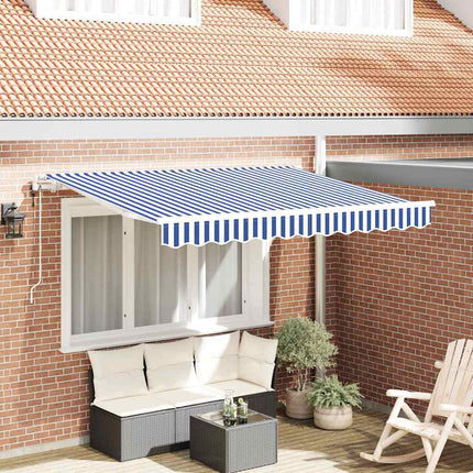 Utfällbar markis Blå 250 x 200 cm tyg