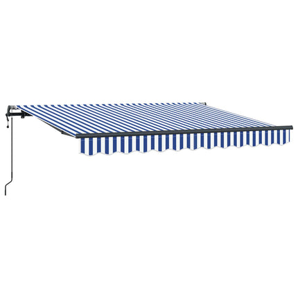 Utdragbar markis Blå 250 x 200 cm tyg
