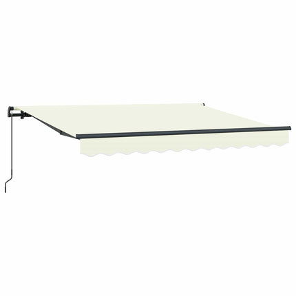 Utfällbar markis Kräm 250 x 200 cm tyg