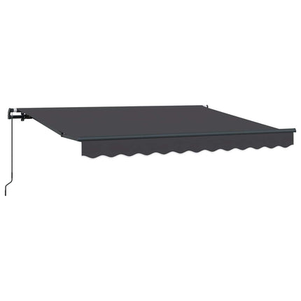 Utfällbar markis Antracit 250 x 200 cm tyg