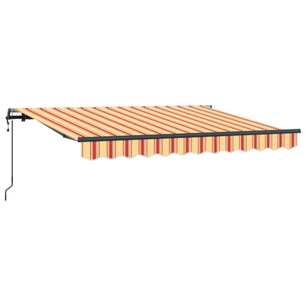 Utfällbar markis Gul och Orange 250 x 200 cm tyg