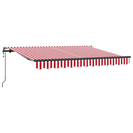 Utfällbar markis Röd 250 x 200 cm tyg