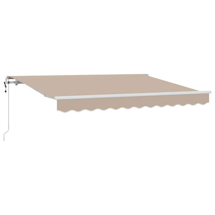 Utfällbar markis Beige 250 x 200 cm tyg
