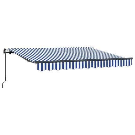 Utfällbar markis Blå 300 x 200 cm tyg