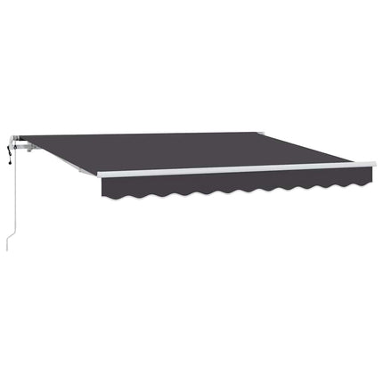 Utfällbar markis Antracit 300 x 200 cm tyg