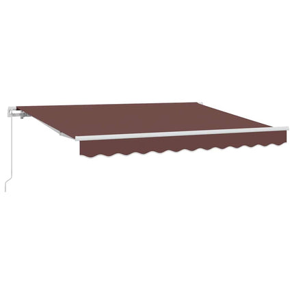 Utfällbar markis Brun 300 x 200 cm tyg