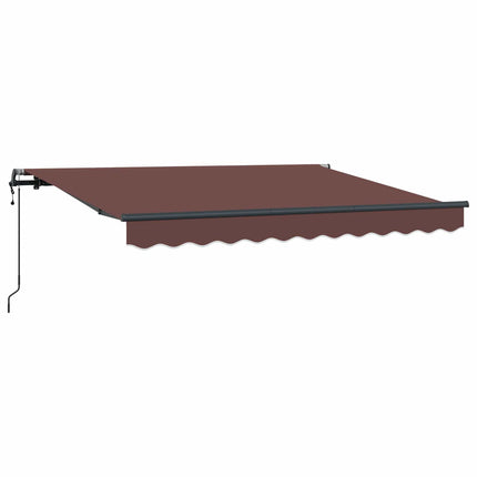Utfällbar markis Brun 300 x 200 cm tyg
