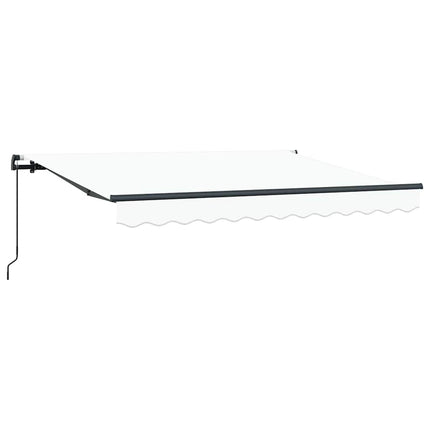 Utfällbar markis Vit 300 x 200 cm tyg