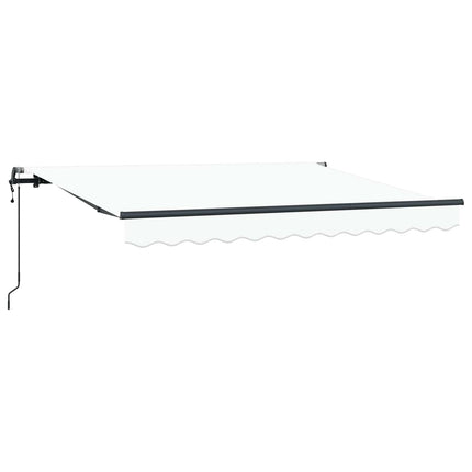 Utfällbar markis Vit 300 x 200 cm tyg