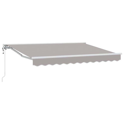 Markisram Ljusgrå 300 x 200 cm Polyester med PU-beläggning
