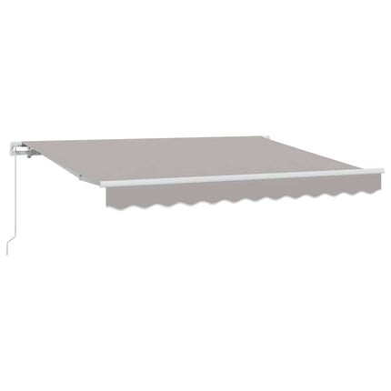 Utfällbar markis Ljusgrå 300 x 200 cm tyg