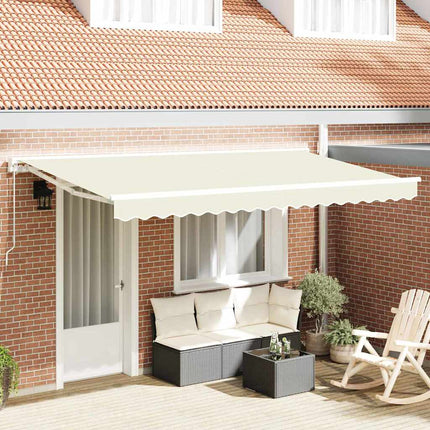 Markisram Kräm 350 x 200 cm Polyester med PU-beläggning