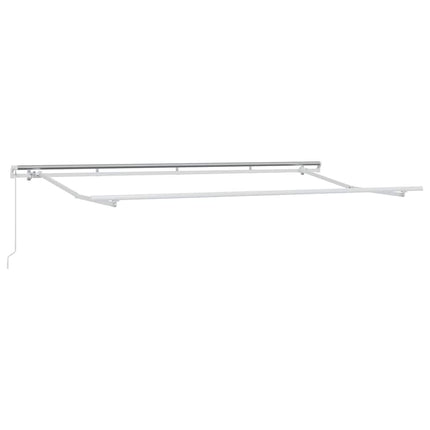 Utfällbar markis Kräm 350 x 200 cm tyg