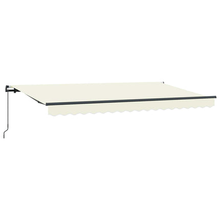 Utdragbar markis Kräm 350 x 200 cm tyg
