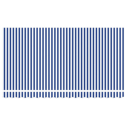 Utfällbar markis Blå och Vit 350 x 200 cm