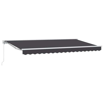 Markisram Antracit 350 x 200 cm Polyester med PU-beläggning