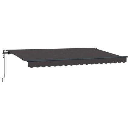Utdragbar markis Antracit 350 x 200 cm tyg