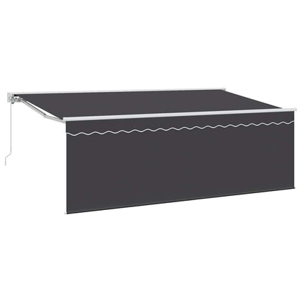 Utfällbar markis Kräm 350 x 200 cm Polyester och aluminium