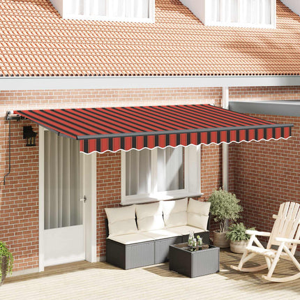 Utdragbar markis Orange 350 x 200 cm tyg