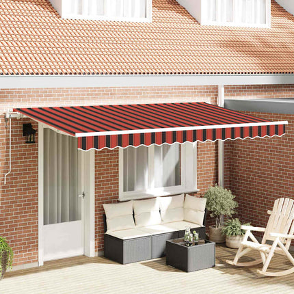 Utdragbar markis Orange 350 x 200 cm tyg
