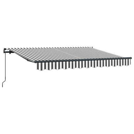 Utfällbar markis Antracit 350 x 200 cm tyg