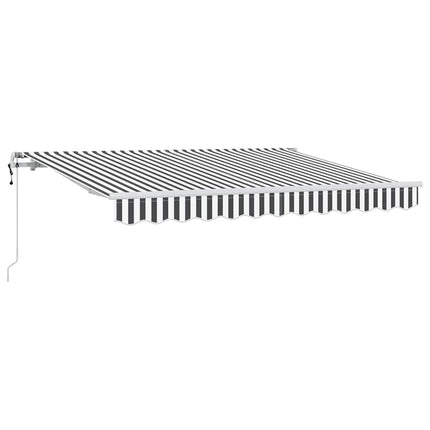 Utfällbar markis Antracit 350 x 200 cm tyg