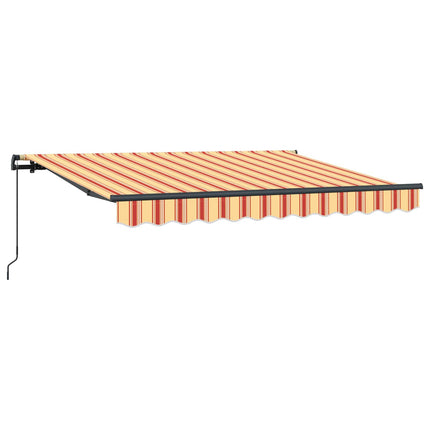 Utfällbar markis Gul 350 x 200 cm tyg