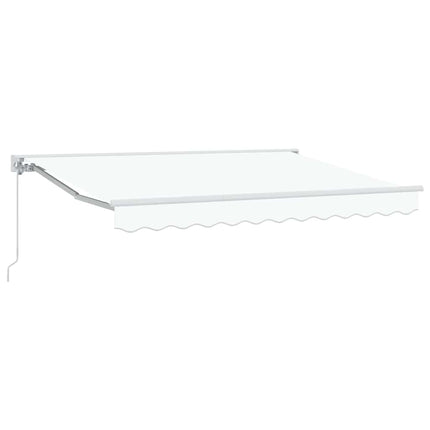 Markisram Vit 350 x 200 cm Polyester med PU-beläggning