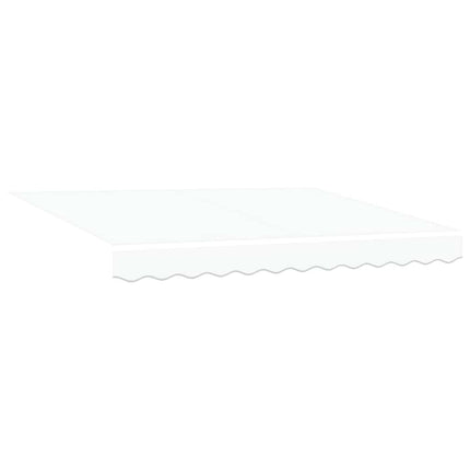 Utfällbar markis Vit 350 x 200 cm tyg