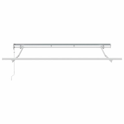 Utfällbar markis Ljusgrå 350 x 200 cm tyg