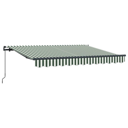 Utfällbar markis Grön 350 x 200 cm tyg