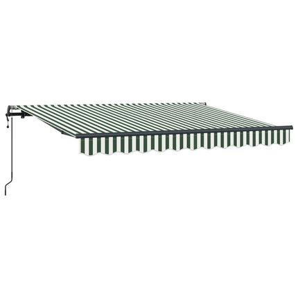 Utfällbar markis Grön 350 x 200 cm tyg