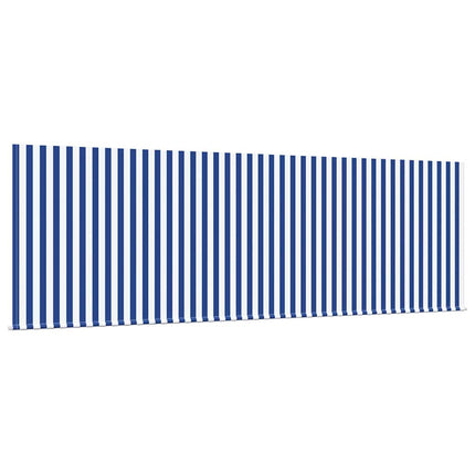 Utfällbar markis Blå och Vit 400 x 200 cm
