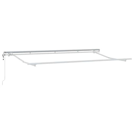Utfällbar markis Blå och Vit 400 x 200 cm