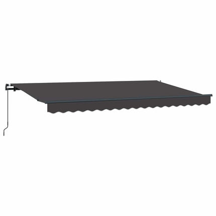 Utdragbar markis Antracit 400 x 200 cm tyg