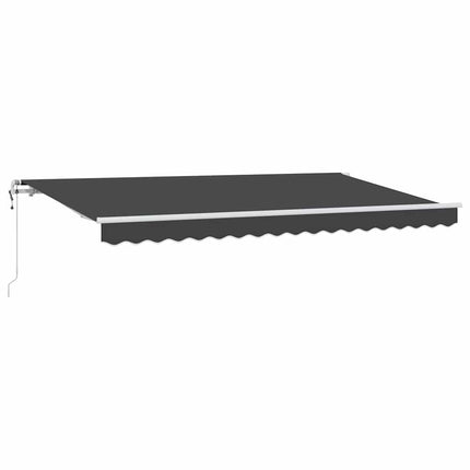 Utdragbar markis Antracit 400 x 200 cm tyg