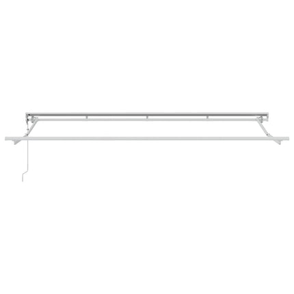 Utfällbar markis Antracit 400 x 200 cm Polyester och aluminium