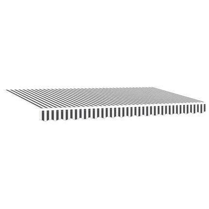 Utfällbar markis Antracit 400 x 200 cm tyg
