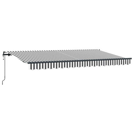 Utfällbar markis Antracit 400 x 200 cm tyg